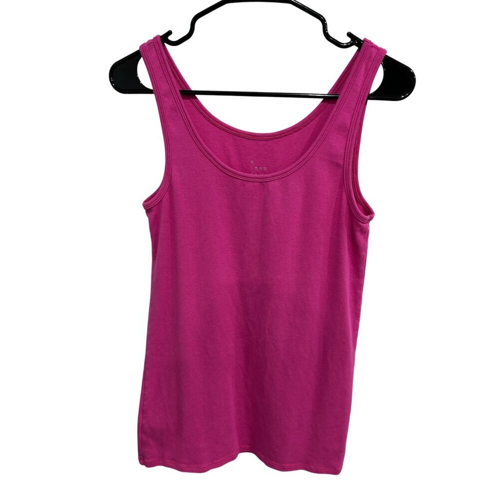 A New Day Pink Cotton Blend Lightweight Sleeveless Casual Tank Top Size XL Prepp